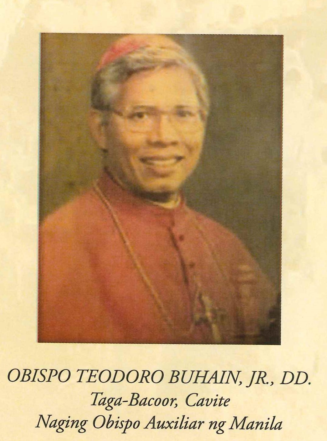 Bishop Teodoro B. Buhain, Jr. D.D.